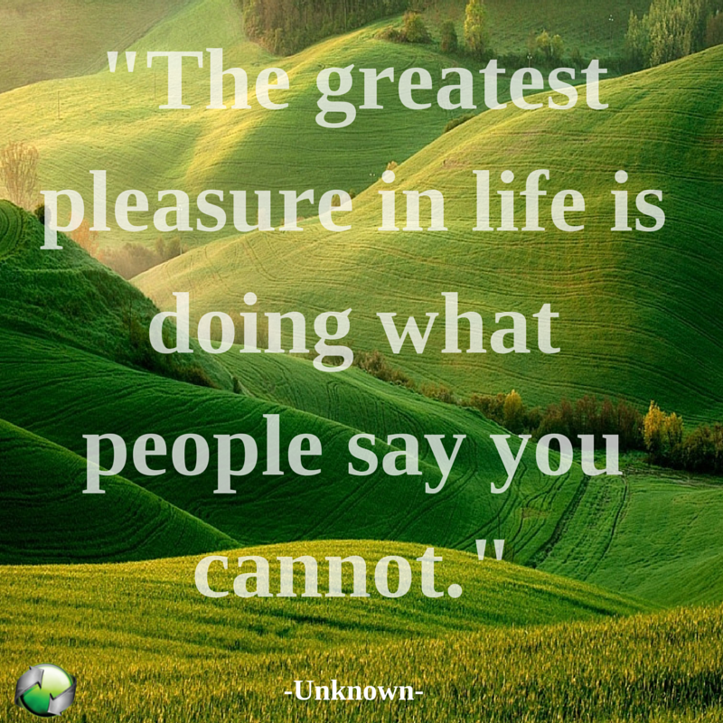 NewSouthernE's tweet image. "The greatest pleasure in life is doing what people say you cannot."-Unknown #MotivationMonday