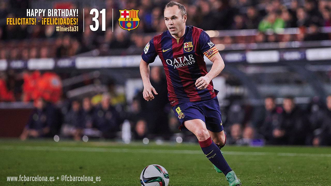 Happy birthday to Andres Iniesta,,
All the best on you   