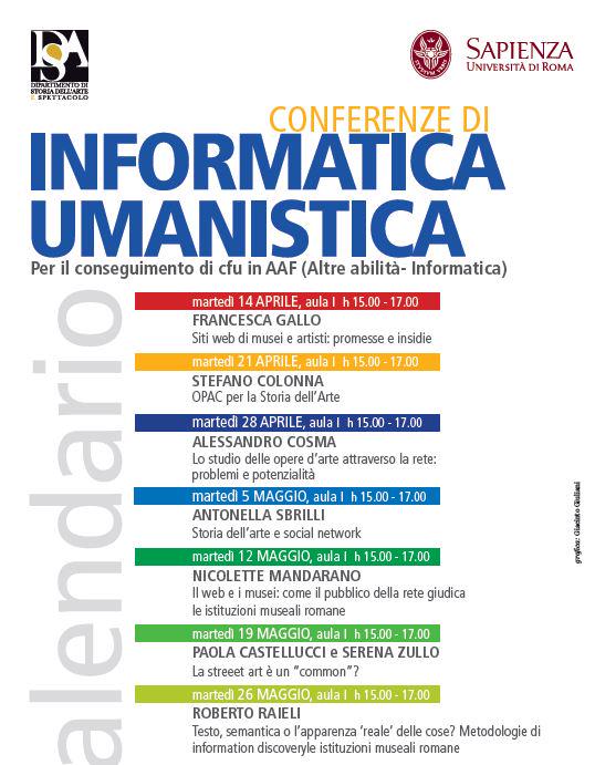 MandaranoN's tweet photo. Domani dipartimento di storia dell'arte in @SapienzaRoma per parlare di #web e #musei @asbrilli @Stellissa http://t.co/bpdP1wZn9E
