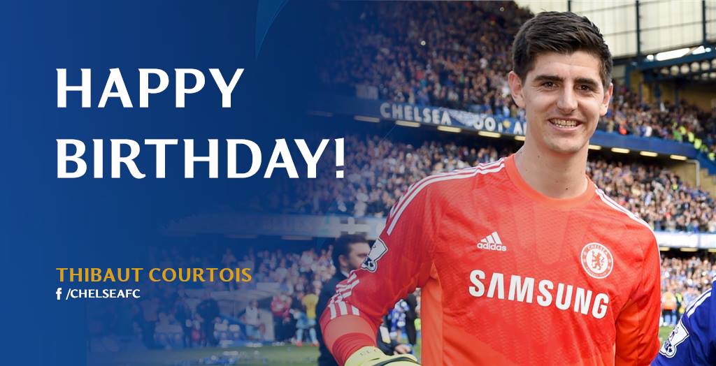 Happy birthday to Premier League Champion Thibaut Courtois! Turn23 years today. May victory never cease in your life. 
