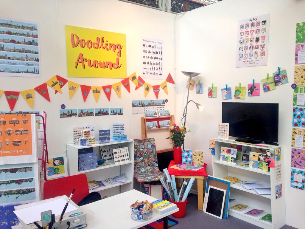 _DoodlingAround's tweet image. Good morning #Pulse2015 come &amp;amp; visit me &amp;amp; my wares! Original illustrations gifts &amp;amp; homeware Launchpad C21