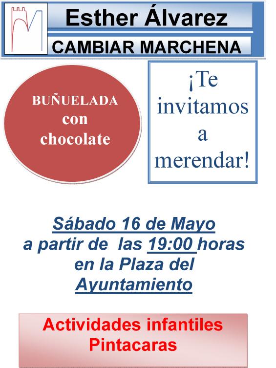 MarchenaPopular's tweet photo. El próximo Sábado 16, te invitamos a merendar! En la Plaza del Ayuntamiento a partir de las 7 de la tarde. Ven! http://t.co/NoDFtLZ1Hq