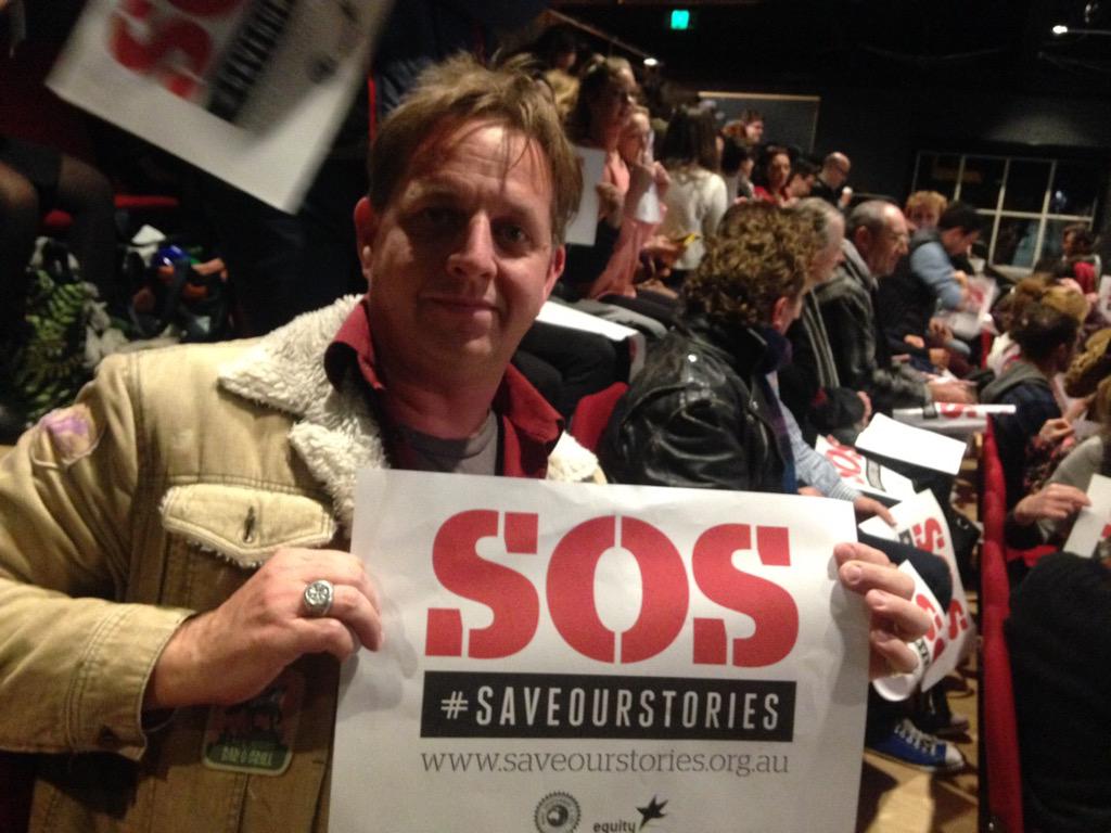 At the MEAA meeting. #saveourstories