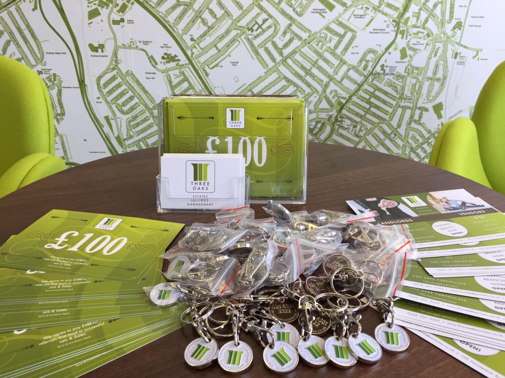 3oaksestates's tweet photo. Taken delivery from @Promo2u for our marketing tools ~ trolley keys rings - yours today FREE - call 020 8501 3322 http://t.co/cmIm9NDfPQ