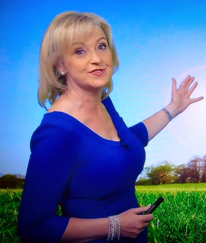 carol kirkwood blue dress Happy birthday to TV presenter Carol Kirkwood who was born on this day in  Morar in 1962. She retired from our screens this year after forecasting our  weather on BBC Breakfast for