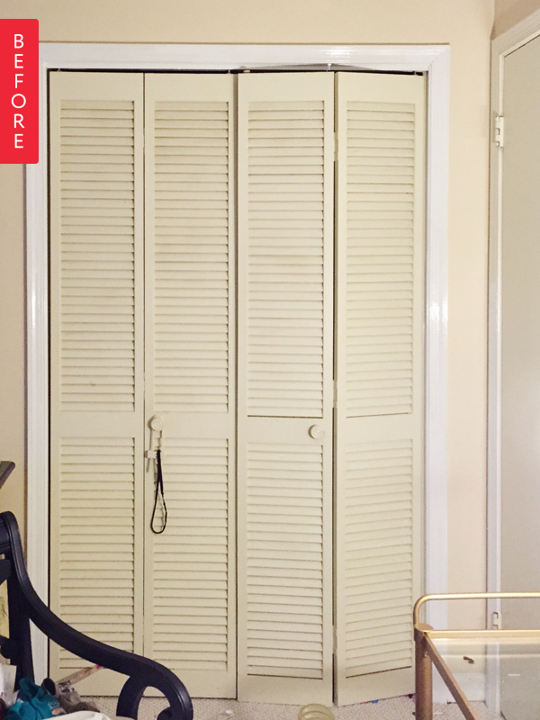 AptTherapy's tweet photo. Before & After: Bland Bi-Fold Shutters to Chic Closet… http://t.co/IoTMZhWcQm #ReaderSubmissions #StorageClosets http://t.co/8TCpI8kL3z