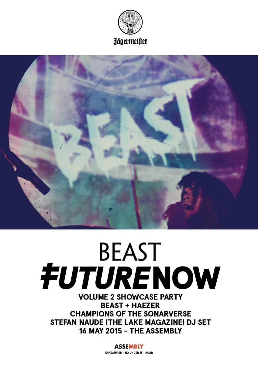 RT Stand a chance 2 win <a href="/jagermeistersa/">Jägermeister South Africa</a> @FutureNowZA <a href="/Beast_Band/">BEAST</a> <a href="/HAEZER/">HAEZER</a> <a href="/TheLAKEMagazine/">LAKE Magazine</a> tix goo.gl/v4Hgbl