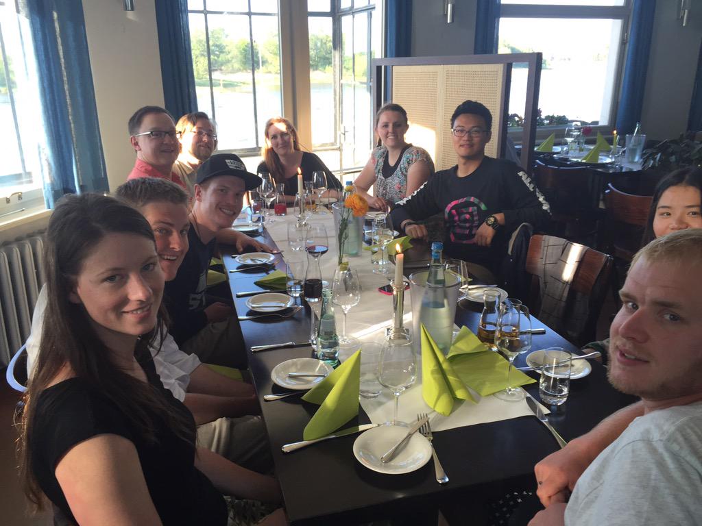 UtahStateASLA's tweet image. Great dinner last evening at Kornhaus. #Bauhaus #kornhaus #elbe #Germany #usu #utahstate #LAEP #asla