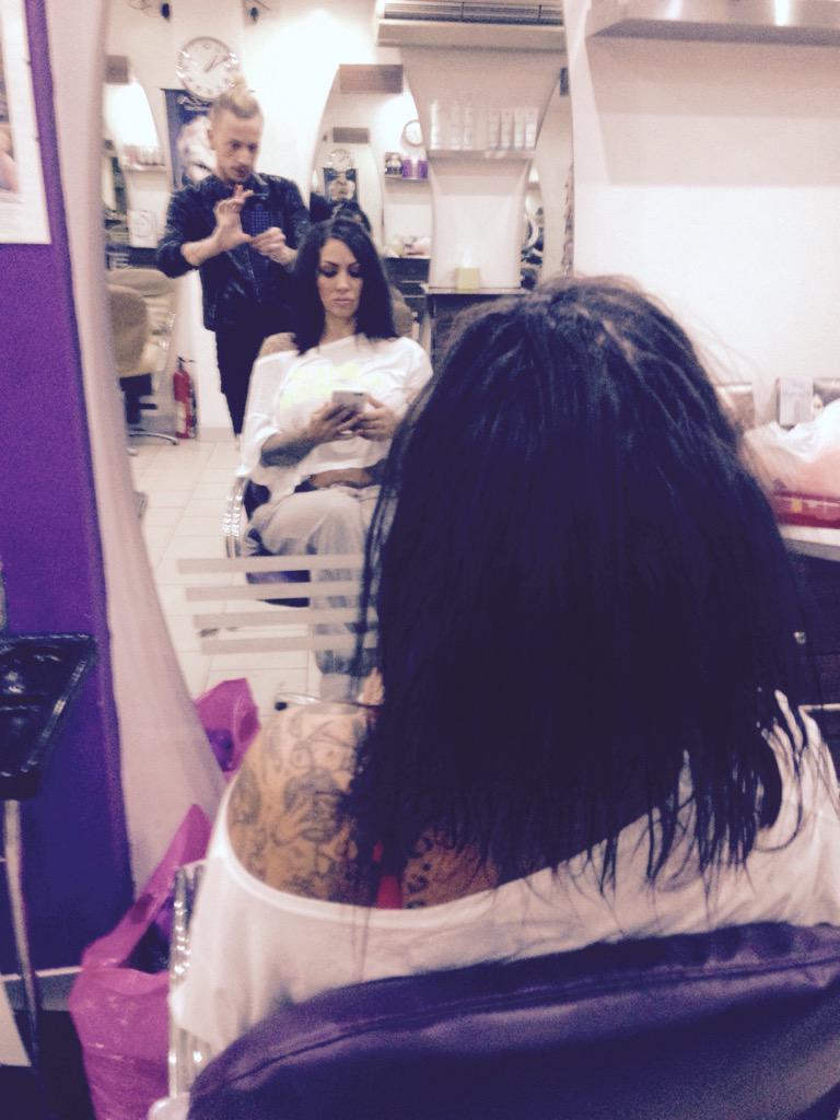 HairFromChris's tweet photo. Before the big change!!!!! 💇 @JodieMarsh http://t.co/y50TyFSkp7