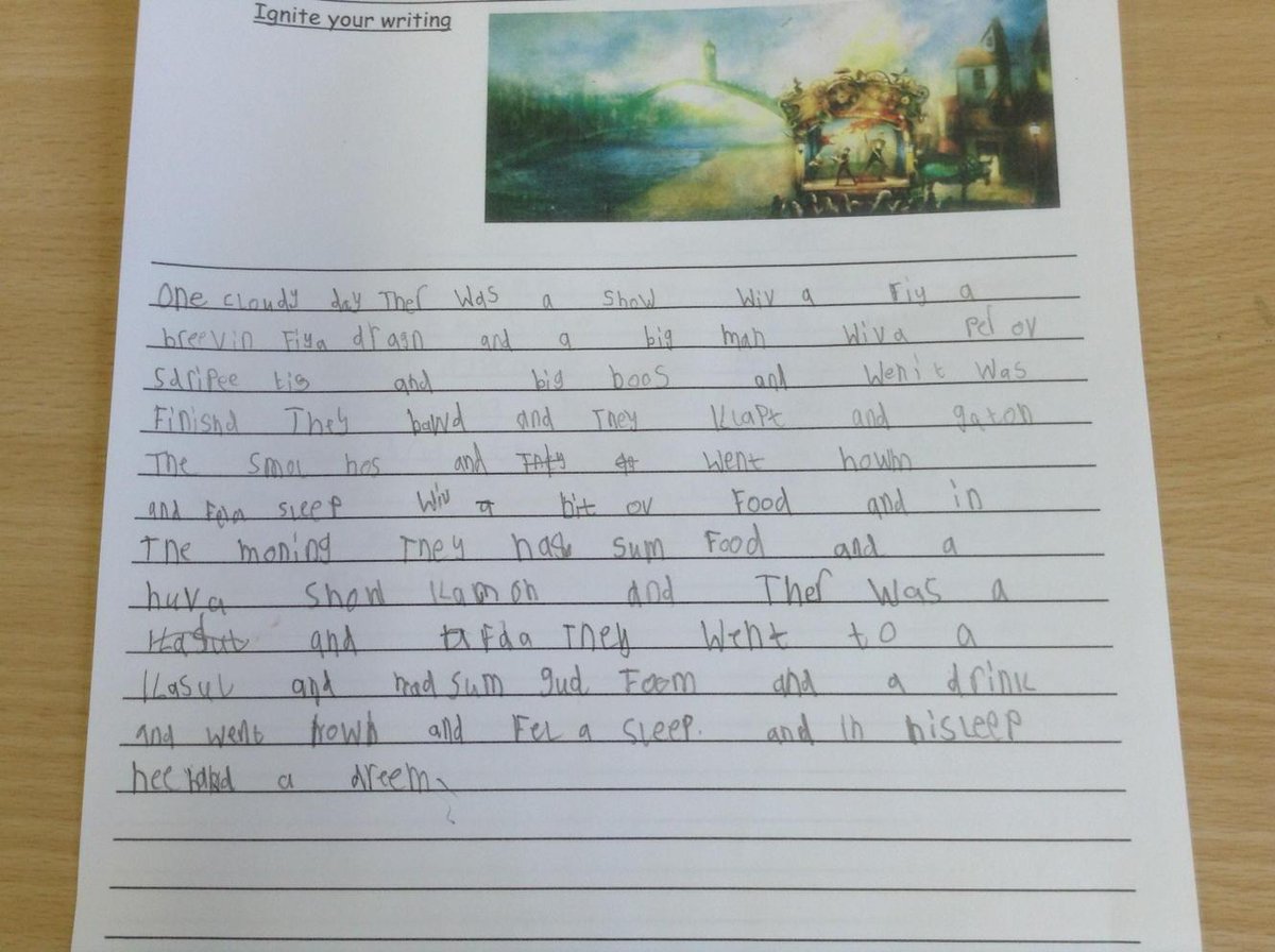 year1aMRPA's tweet photo. Wow! What a super story including 2a sentences! #ignitewriting http://t.co/qMeT4dvkBb