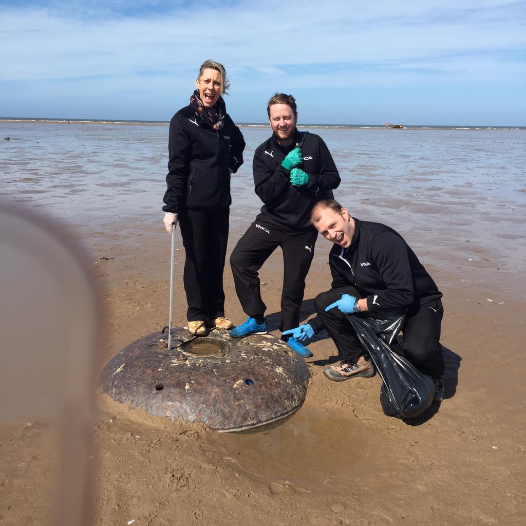 Lovely morning for the St Anne's beach clean up! ☀️