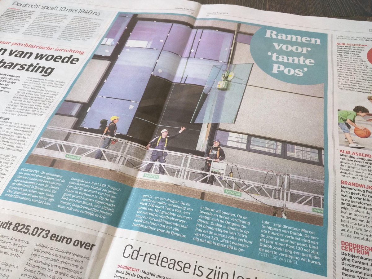 Post_120's tweet photo. Mooi artikel over #Post120 in het AD De Dordtenaar van afgelopen zaterdag! http://t.co/cq9Imn9Y24