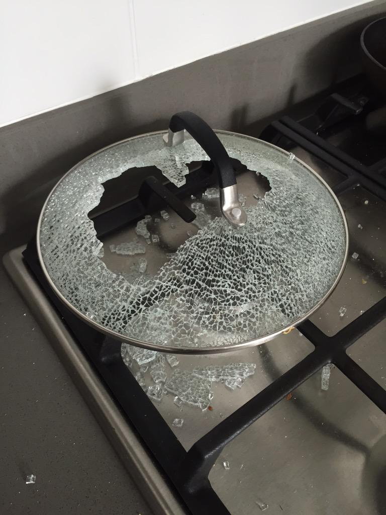 Adam Mullins on Twitter "My Calphalon glass lid just shattered while
