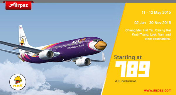 Airpaz's tweet photo. Hello Thailand ! 
Enjoy your traveling with NokAir
find detail here: http://t.co/KOB9mVrtq0
#cheapflights  #airpaz http://t.co/E2BuglvpxE