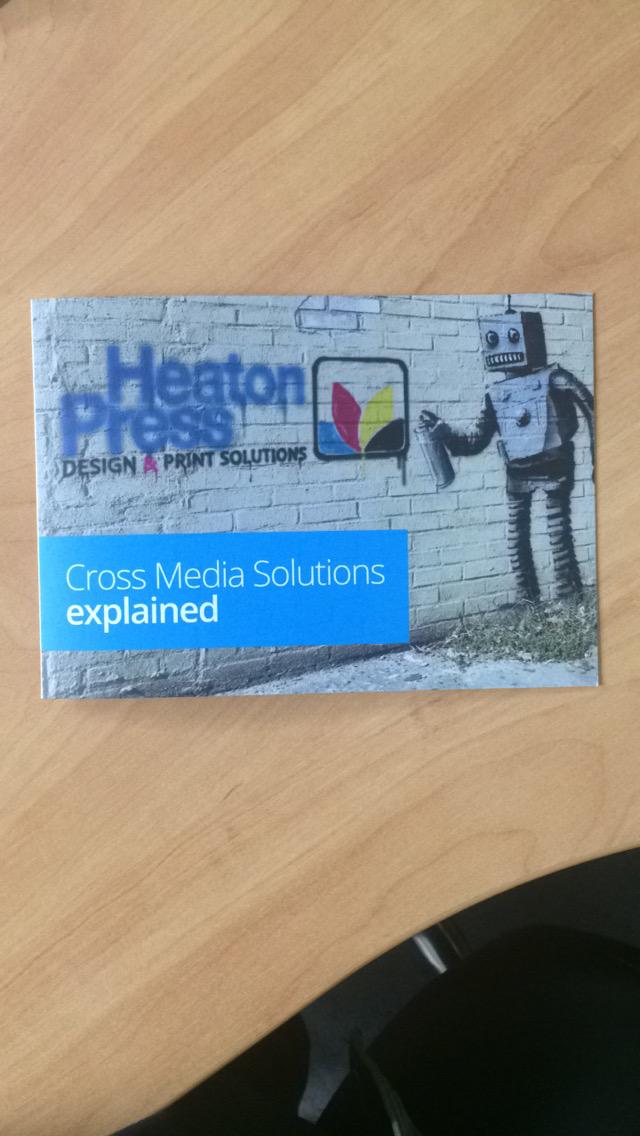 HeatonPressLtd's tweet photo. Heaton Press's own Cross Media leaflet! call us on 0161 442 1771 for any questions about cross media. http://t.co/vJSKBVeHkF