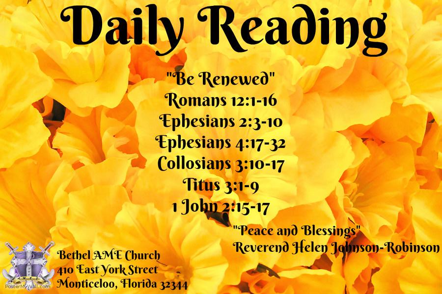 BAMEMonticello's tweet photo. Bethel AME Church Daily Reading @hljohn1977 http://t.co/R79TgqZLyM