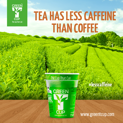 greent_cup's tweet photo. Tea has less caffeine than coffee
Coffee usually has two to three times the caffeine of tea #lesscaffeine #teabenefit http://t.co/5b25oCaWOB