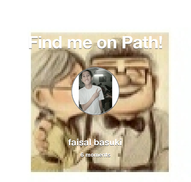 basuki_faisal's tweet photo. Find me on #Path now! Go to: http://t.co/oyc0jGUSYE! #thepersonalnetwork http://t.co/RzCLnTehM3