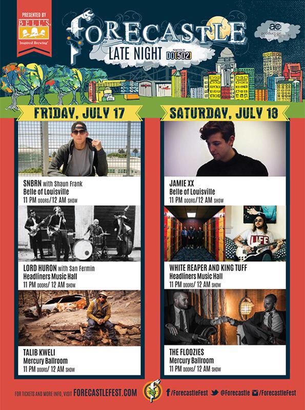 FestivalSnobs's tweet photo. The @Forecastle 2015 Late Night shows have been announced ft. JamieXX, Lord Huron, &amp; more. http://t.co/wepMWlVI43 http://t.co/oYjm5T9k1v