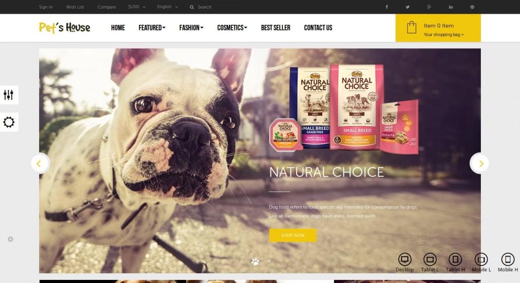 PrestashopThem's tweet image. Pet’s House, Thème Prestashop Chat et Chien - ift.tt/1PBNhKO #prestashop #theme #français