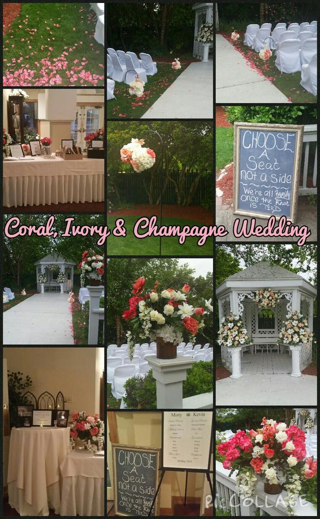 TcTcEvents's tweet image. Part 1 Coral, Ivory &amp;amp; Champagne wedding 5/9/15