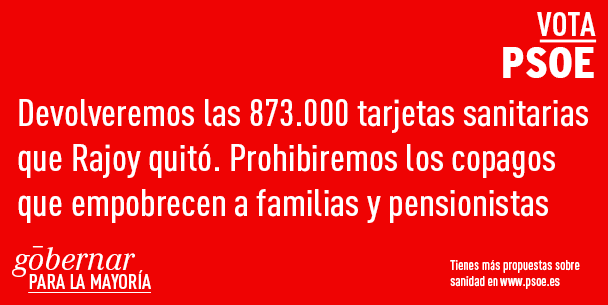 Suprimiremos los copagos impuestos por la derecha --> www2.psoe.es/municipales-au…

#VotaPSOE