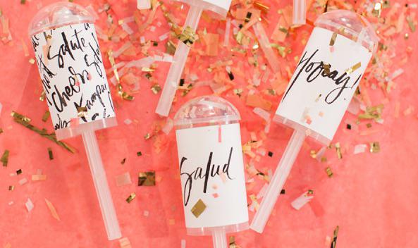 BodasURPUD's tweet photo. Estos lanzadores de confeti nos han alegrado el martes. El tutorial, aquí vía @stylemepretty 
http://t.co/HoiTFwQWum http://t.co/PfFqOH48xc
