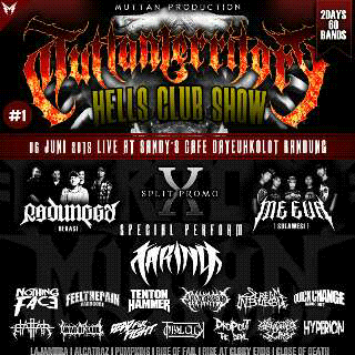 Next Giggs DOTD #MUTTANTERITORRYHELLSCLUBSHOW at Sandi's Cafe Dayeuh Kolot Bandung 06 Juni 2015 Come and HeadBank!