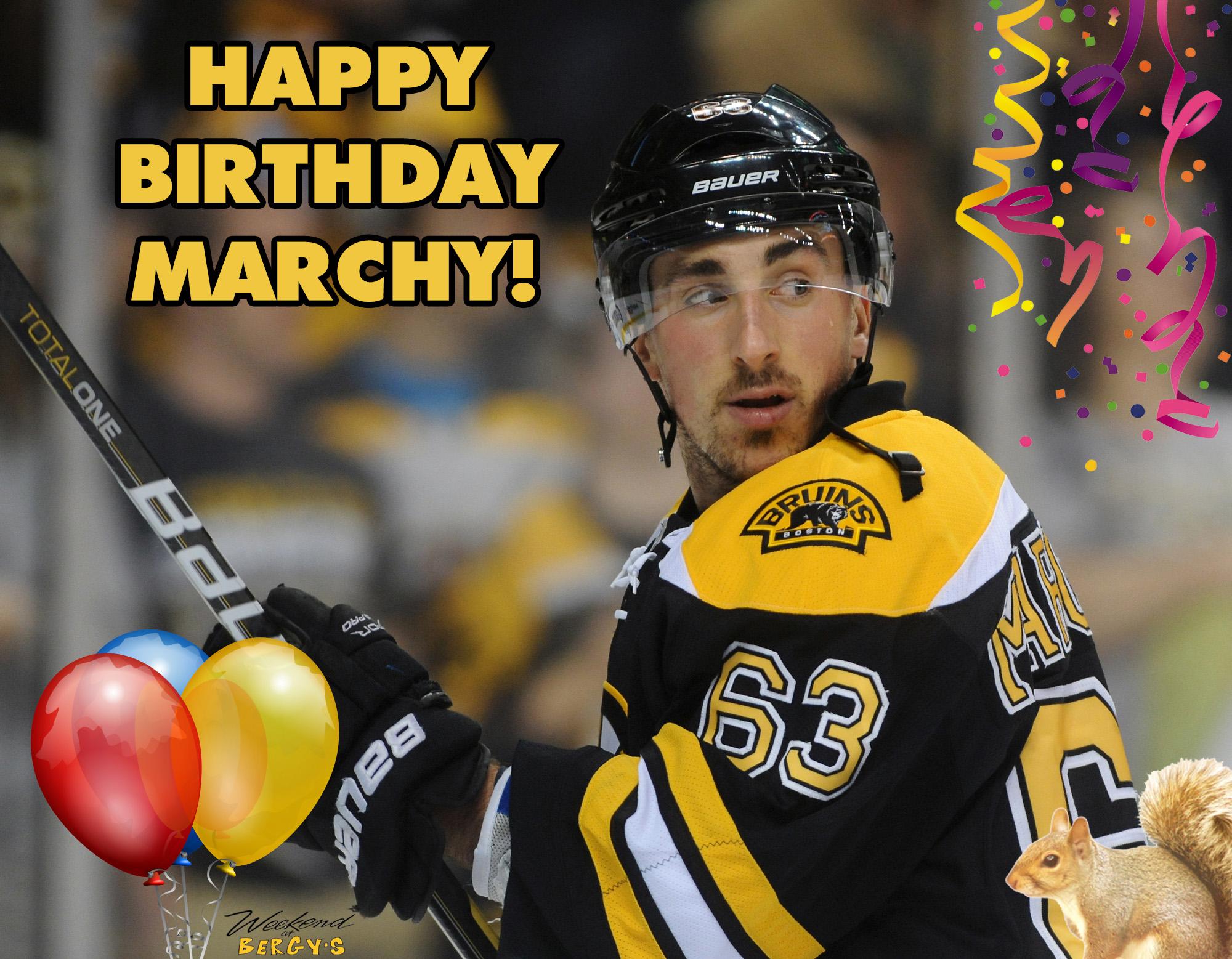 Happy 27th birthday to forward, Brad Marchand! 
