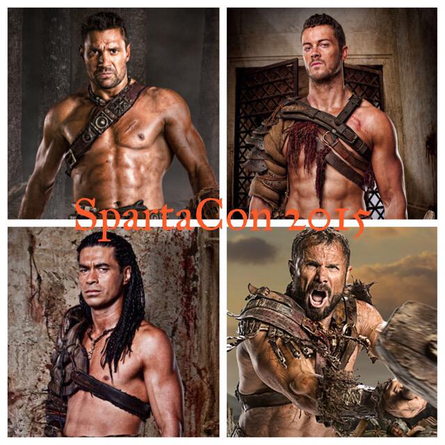 #MCM #MondayMotivation Spartacon style! #Crixus #Agron #Barca #Lugo redserpents.com/guests.html