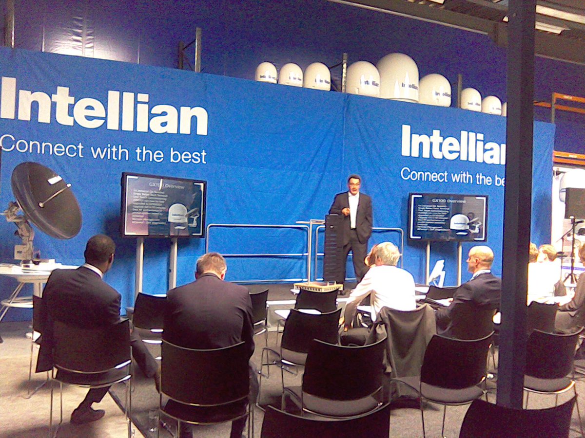 JLA_Comm's tweet photo. Talking about the future of #satcomms at the @Intellian GX event in Rotterdam http://t.co/uVs8vcWSX0