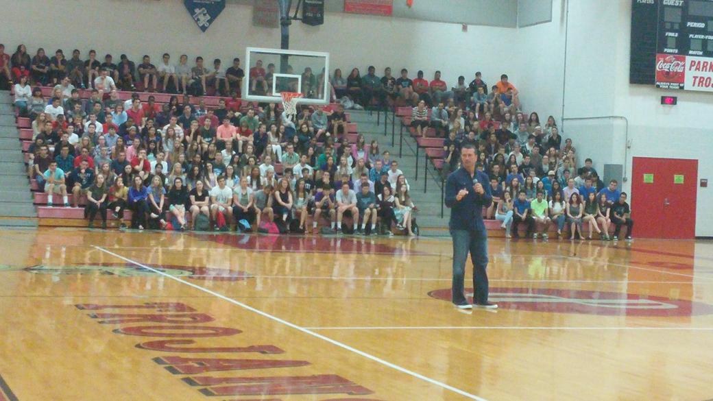PHSMiddayNews's tweet photo. @c_herren is such an inspiration #TeamPurple @MrRepsherPHS http://t.co/Yh60YItsXO