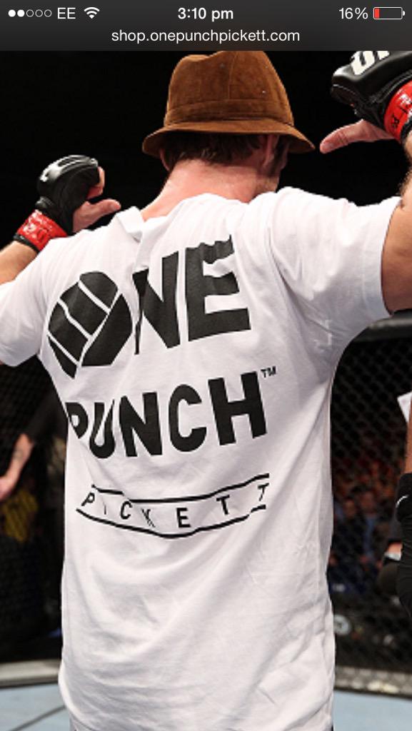One_Punch's tweet image. Get your OnePunch tees from shop.onepunchpickett.com and I'll also send a personal signed picture too 💪

#UFC189 RT PLZ