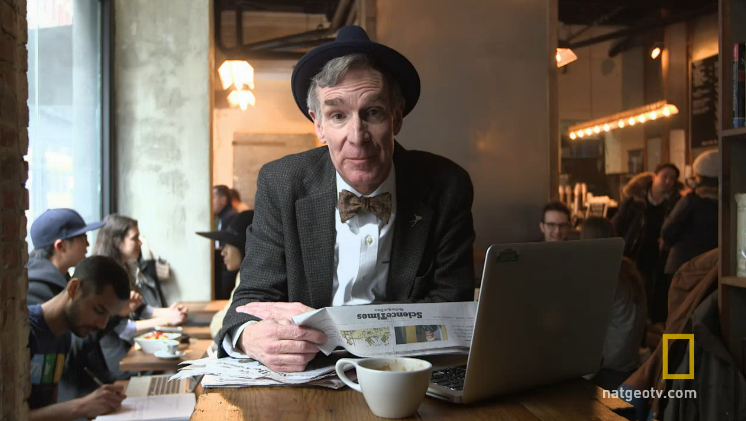 NatGeoTV's tweet photo. .@BillNye says no species shares info more than humans. #StarTalkTV 11/10c http://t.co/6ShQ17BjBA http://t.co/hct1gLkwsL