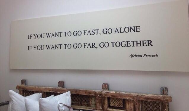 PlasticBank's tweet photo. If you want to go fast, go alone. If you want to go far, go together.  http://t.co/0w77wRz4HK http://t.co/x3st6D3aIb