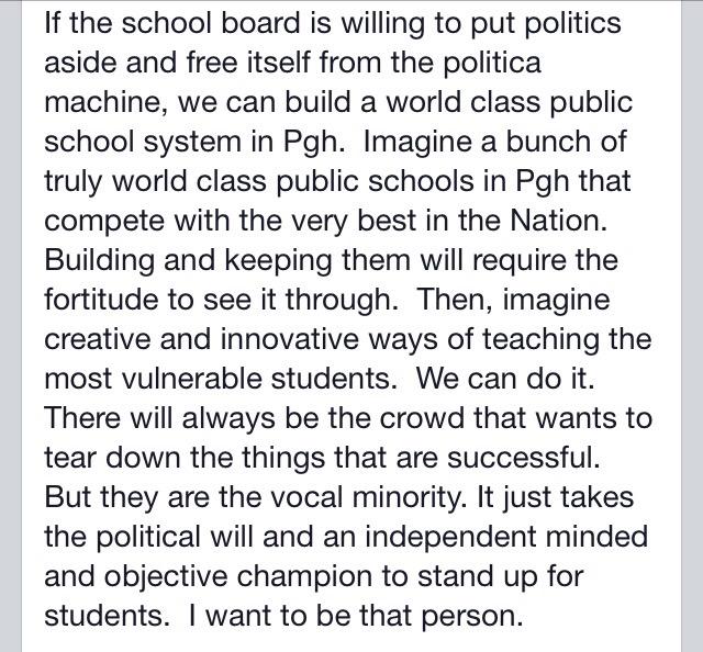 candidatekirk's tweet photo. @APlusSchools @PPSnews @SquirrelHillMag @ECSUpperSchool @Teachers_Matter @Eleanor_Chute @ECSLowerSchool http://t.co/HyxzG5IADc