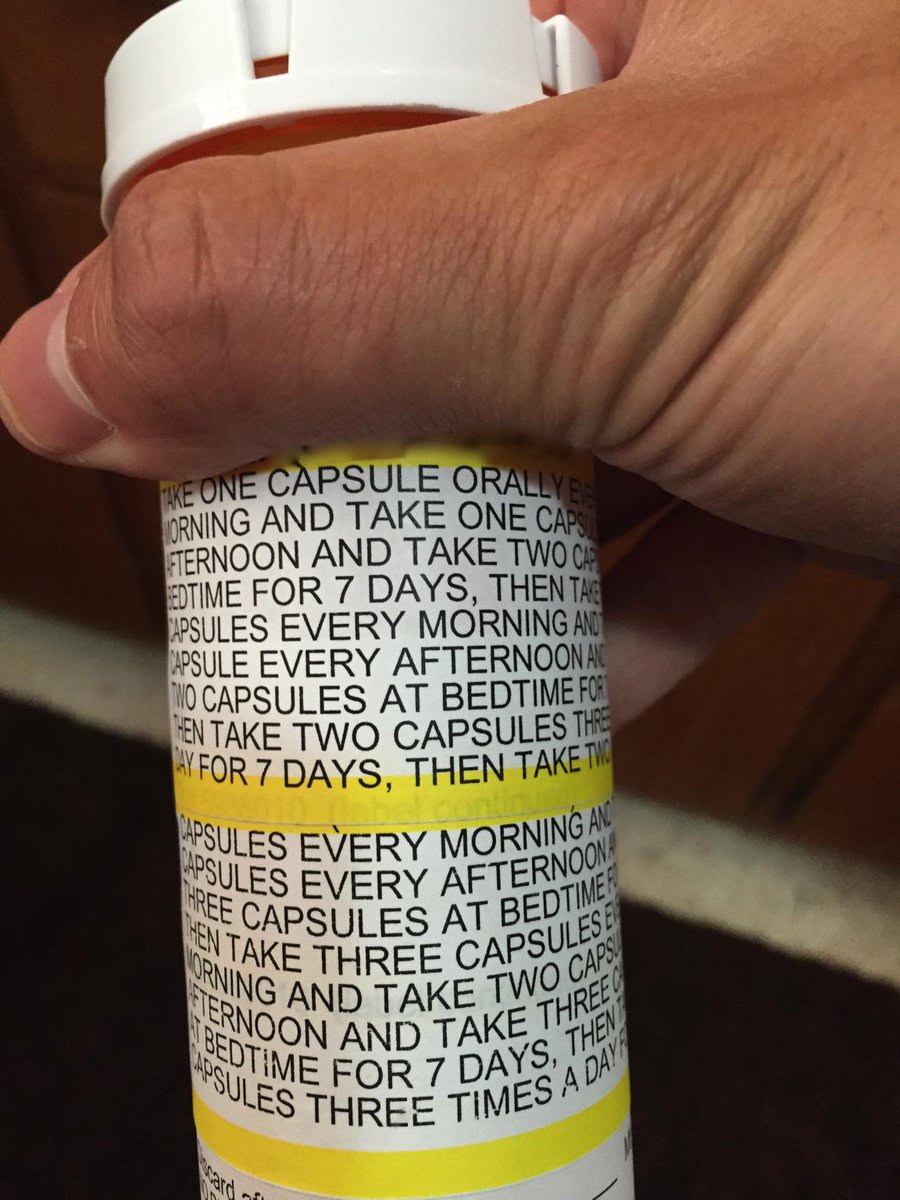 DaveMargo's tweet photo. “Less characters in this tweet than on this pill bottle”- @EWidera #MedEd we need a #universalmedicationschedule http://t.co/XZI6NOYHly