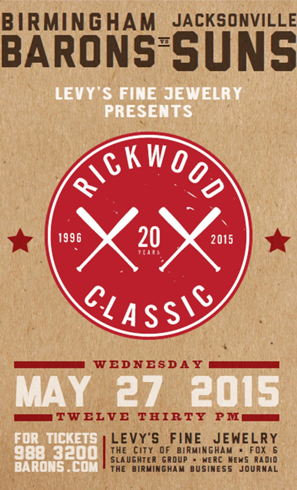 Rickwood Field on Twitter "The 20th Annual Rickwood Classic is May 27