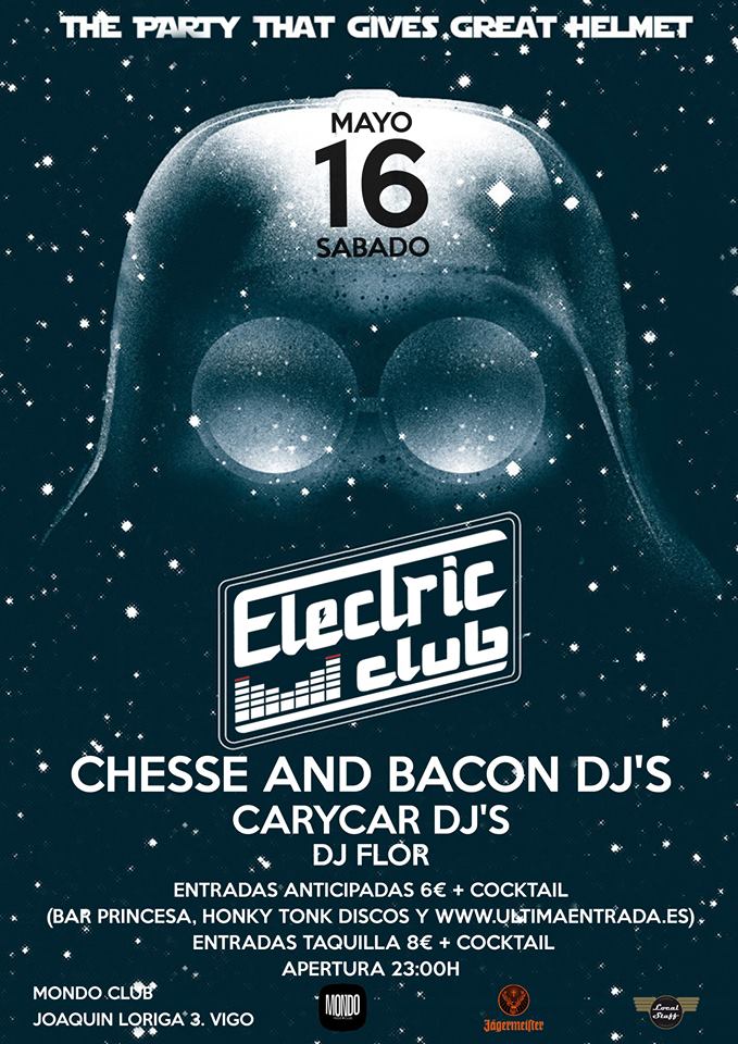 El sábado se lia en Mondo con <a href="/Electriclub/">Electric Club</a> y <a href="/CheeseBaconDjs/">CheeseAndBacon Djs</a> + #CarycarDjs​ + #DjFlor + comando @JagermusicSpain!!