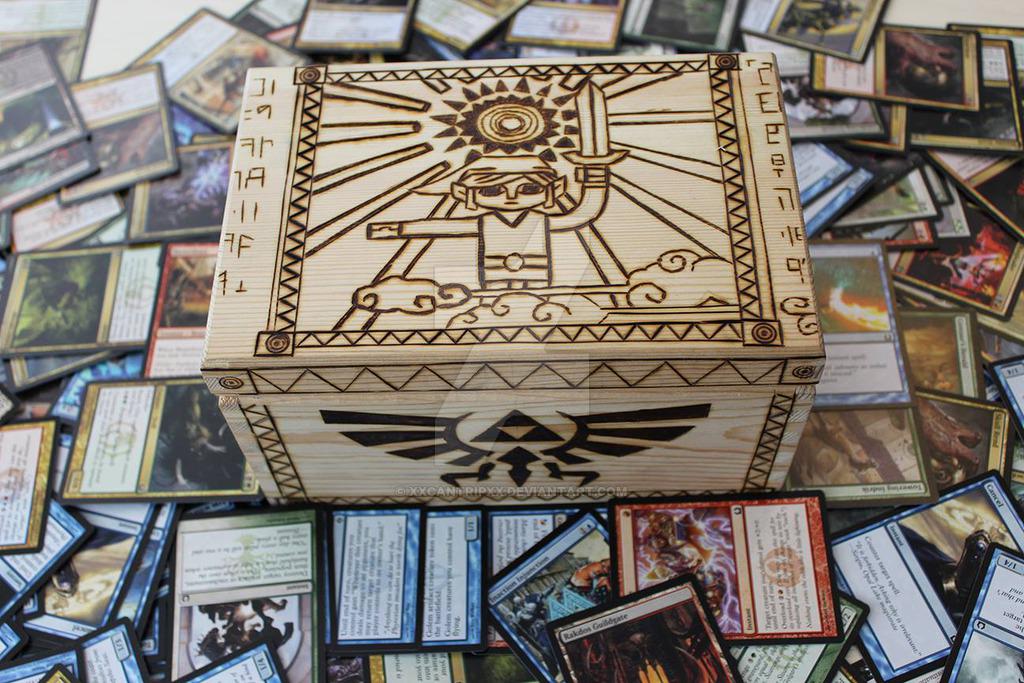 ZeldaInformer's tweet image. "Legend Of Zelda Pyrographic Magic Deck Box" by xXCantripXx xxcantripxx.deviantart.com/art/Legend-Of-… #Zelda #mtgMagic #MTG #Pyrography