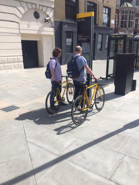 thehoxton's tweet photo. Spotted in Kings cross, we love a Hox bike sighting. Next time you're in the house get on the bikes &amp; share your pic http://t.co/tCud7Mzb90