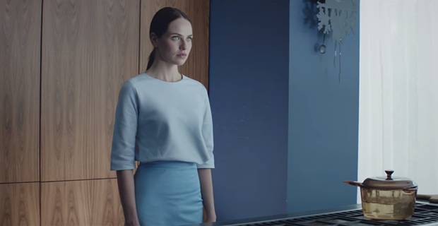 Independent's tweet photo. Channel 4 freaks everyone out with fake cyborg housekeeper advert http://t.co/d9BprlaxfN http://t.co/UGvYswOmz0