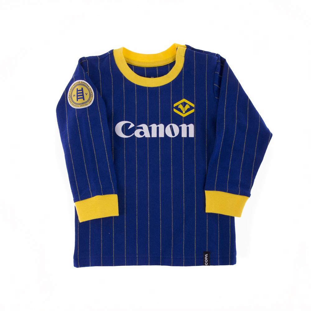Part 5 of the COPA x @HellasVeronaFC Scudetto collection. 'My First Hellas  Verona Football Shirt' #1985 #HVStore, image size:1000x1000