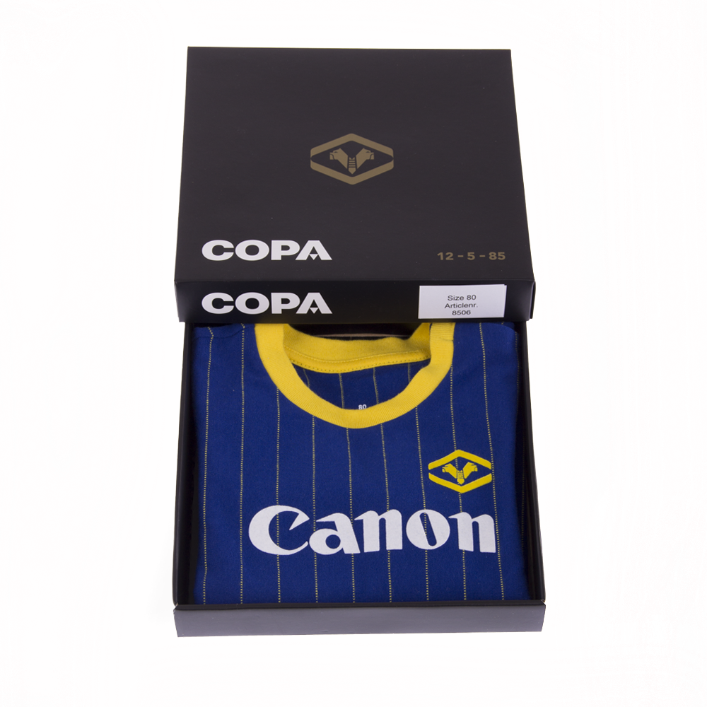 Part 5 of the COPA x @HellasVeronaFC Scudetto collection. 'My First Hellas  Verona Football Shirt' #1985 #HVStore, image size:1000x1000