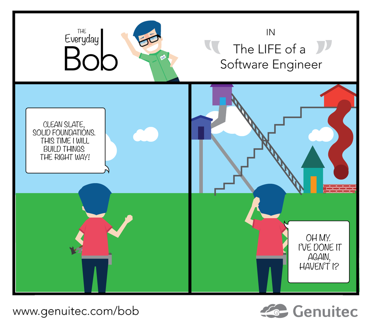 Genuitec's tweet photo. Have a great Monday! #GotBob #coding #developer #softwareengineering @thecoderlife http://t.co/8pOSJvkjH1