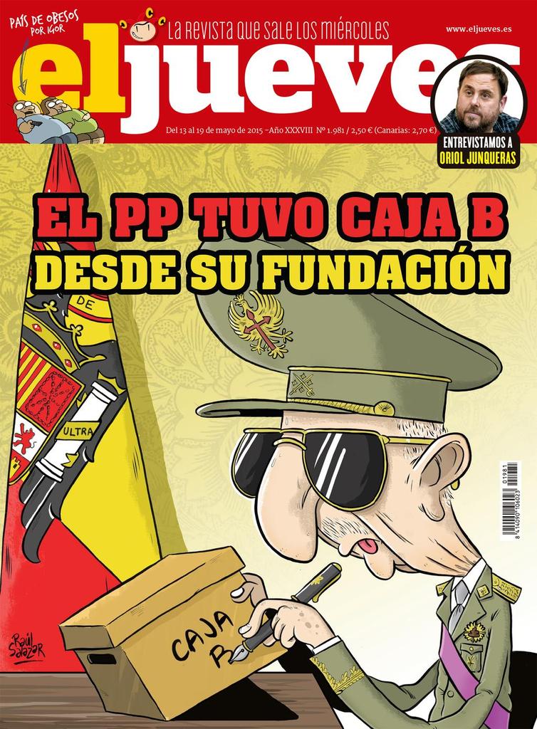 EljuevesFans's tweet photo. La portada de esta semana de @eljueves por @respetocanas http://t.co/QM65oufIUC