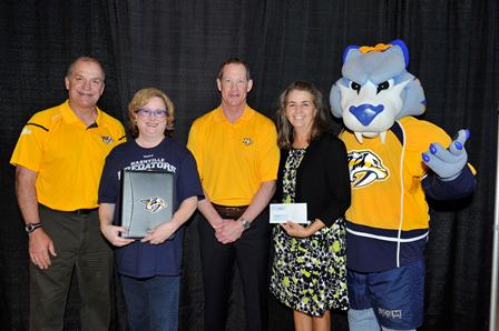We received $3000 from the Preds to buy Math and Movement mats to help our students learn math.  Go Preds!