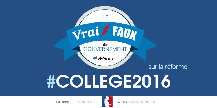 gouvernementFR's tweet photo. La réforme du #college2016 ne supprime pas le #latin et le grec.11 autres vérités: http://t.co/p5yZ12Lyun #cdanslair http://t.co/rWCYXGTiN0