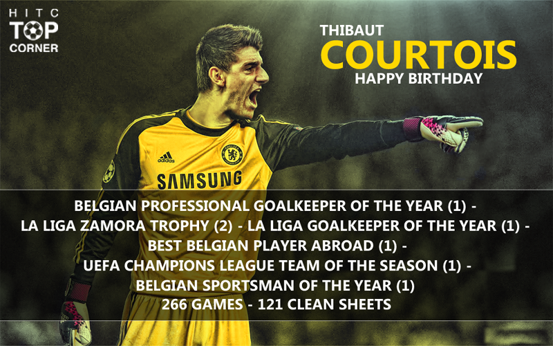 Happy Birthday to one of the best goalkeepers in the world, Thibaut Courtois! 