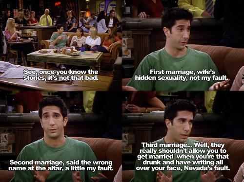 FriendsShow's tweet photo. At least you're not Ross #ThreeDivorces #MondayMotivation http://t.co/d46NjrR4CQ